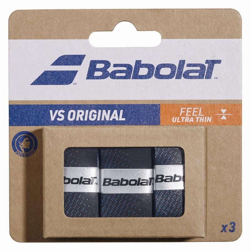 Overgrips Babolat VS Original Negro Azul 3 Unidades