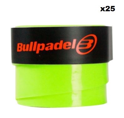 Overgrips Bullpadel giallo zolfo liscio 25 unità