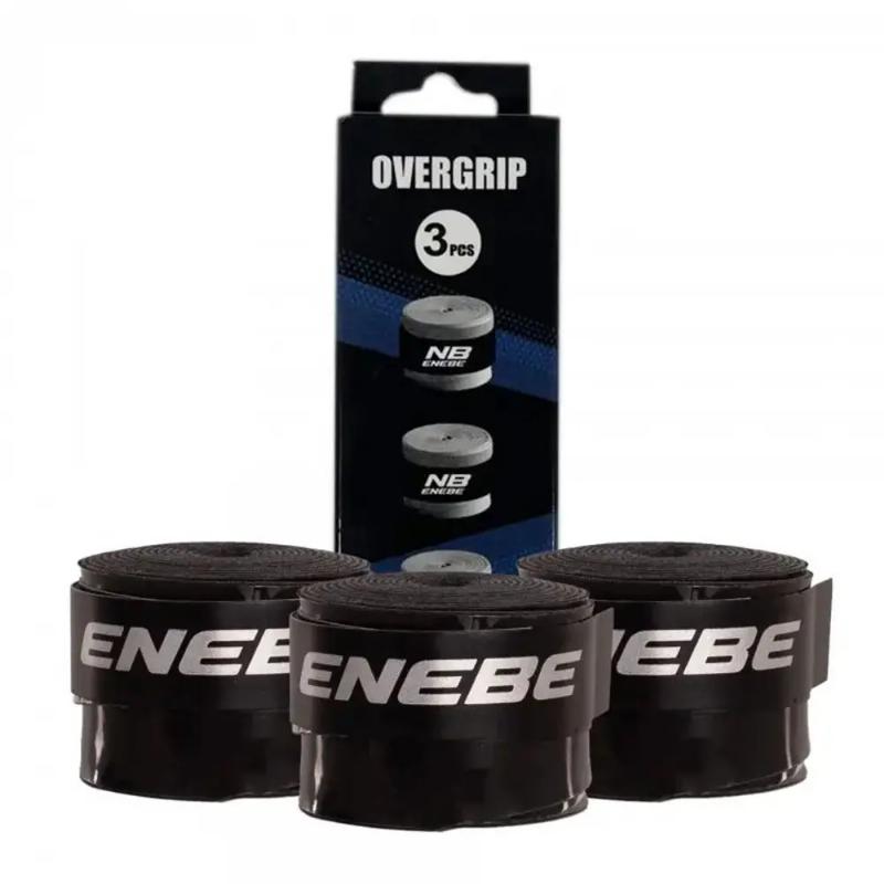 Overgrips Enebe Liso Negro 3 Unidades