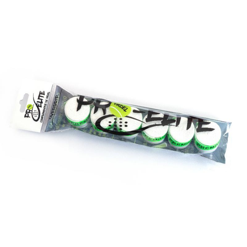 Overgrips Pro Elite Premium Perforado Blanco 6 Unidades