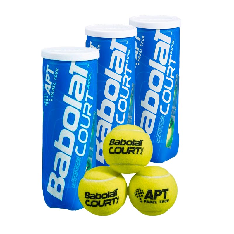 Pack 3 balles Babolat Court Padel