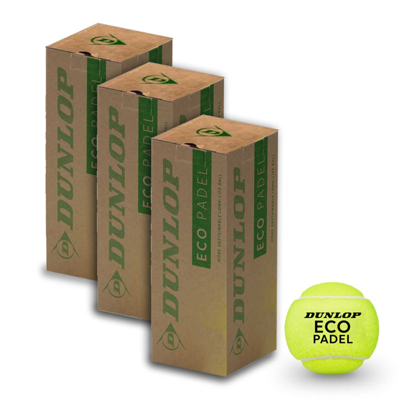 Packung mit 3 Ballbooten Dunlop Eco Padel