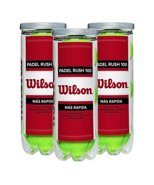 Pack de 3 Botes de Pelotas Wilson Rush 100