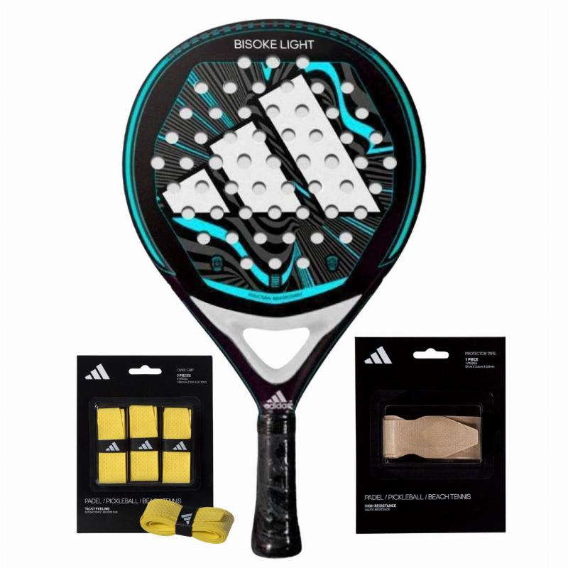 Pack Pala Adidas Bisoke Light 2024 con Overgrips y Protector