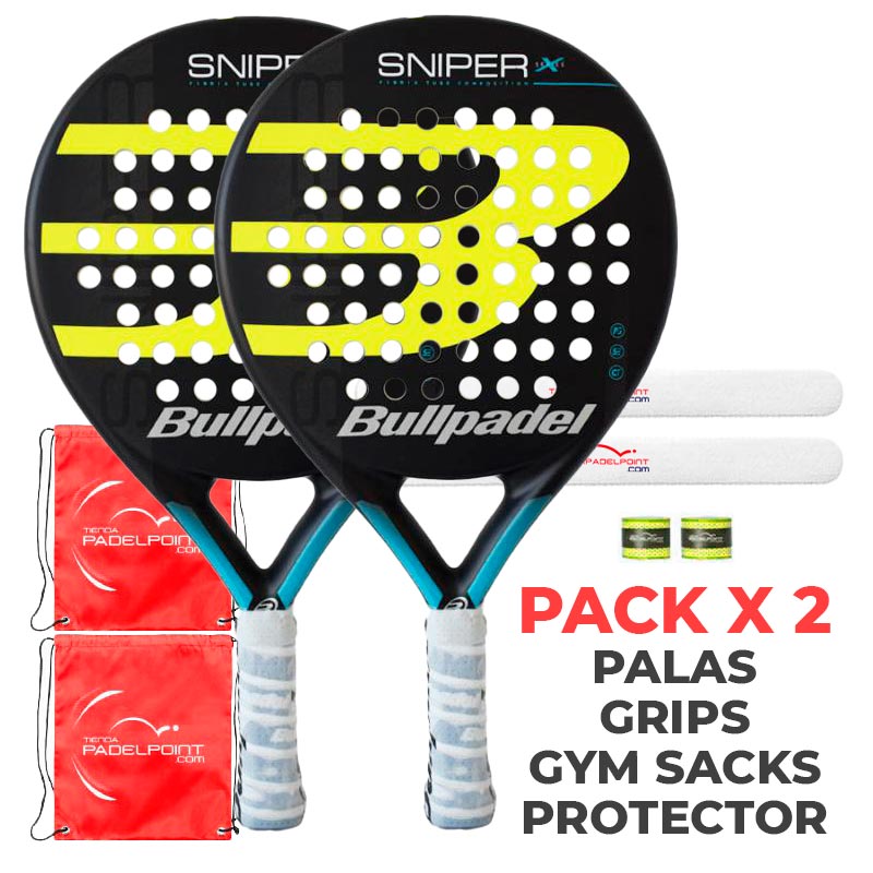 Pale Palas Bullpadel Sniper jaune x2