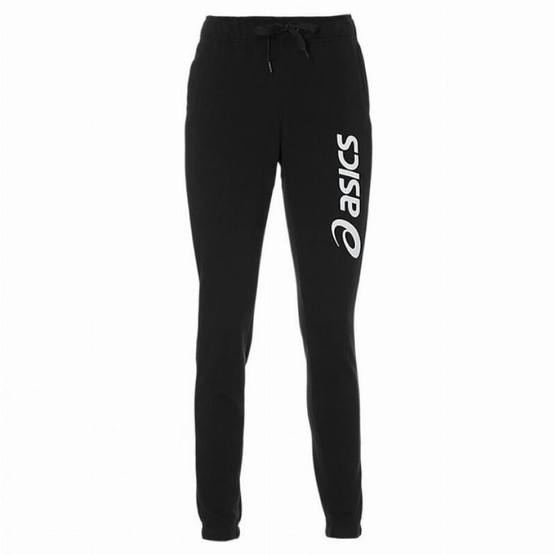 Pantaloni asics logo donna nera nera