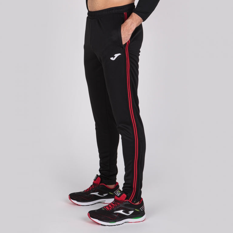 Pantalon classique Joma Black Red Black