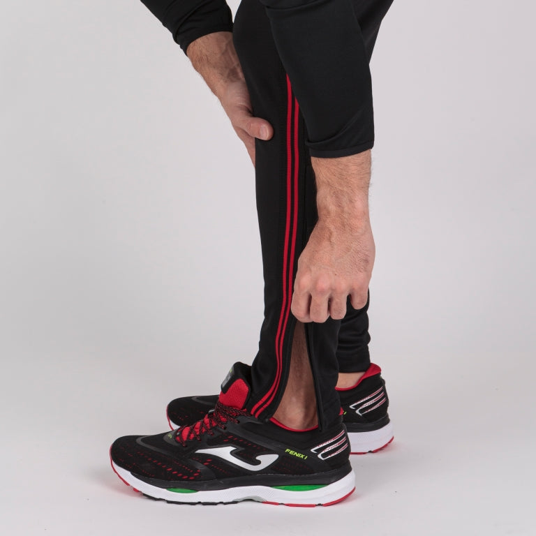 Pantalon classique Joma Black Red Black