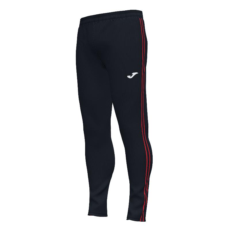 Pantalon classique Joma Black Red Black