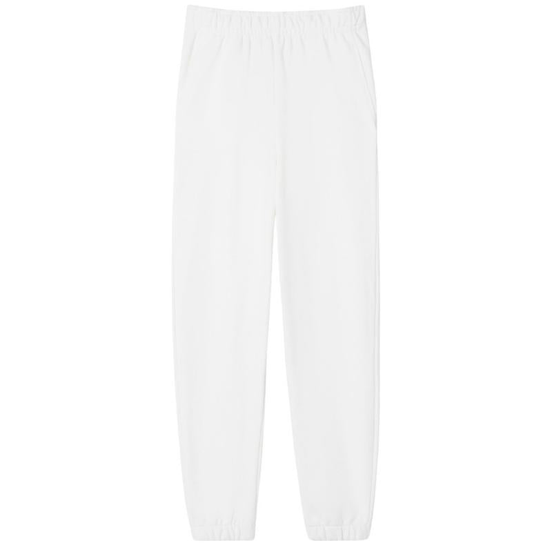 Pantalon Lacoste Sport Algodon Blanco Mujer