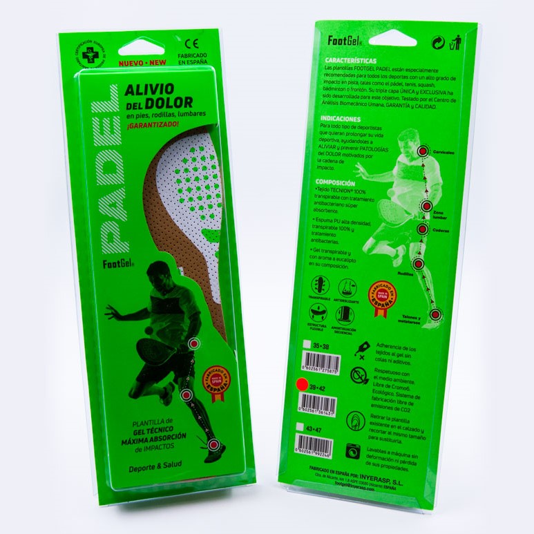 Modelli di footgel padel