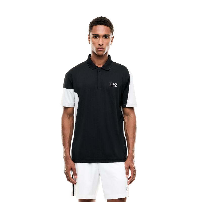 Polo Armani EA7 Ventus 7 Regular Negro