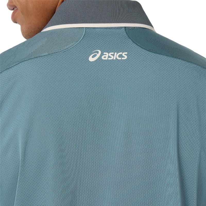 Polo Asics Match Jacquard SS Top Grün