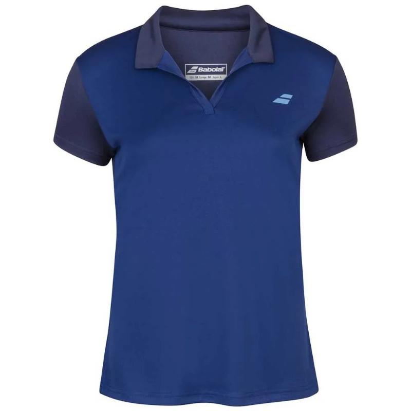 Polo Babolat Play Azul Mujer