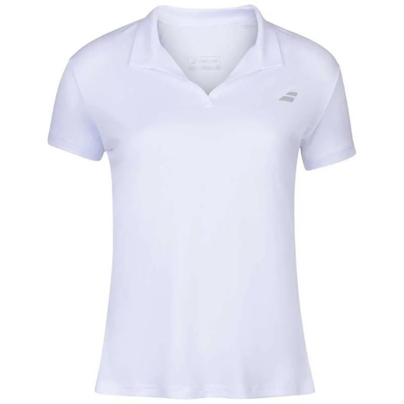 Polo Babolat Play Blanco Mujer