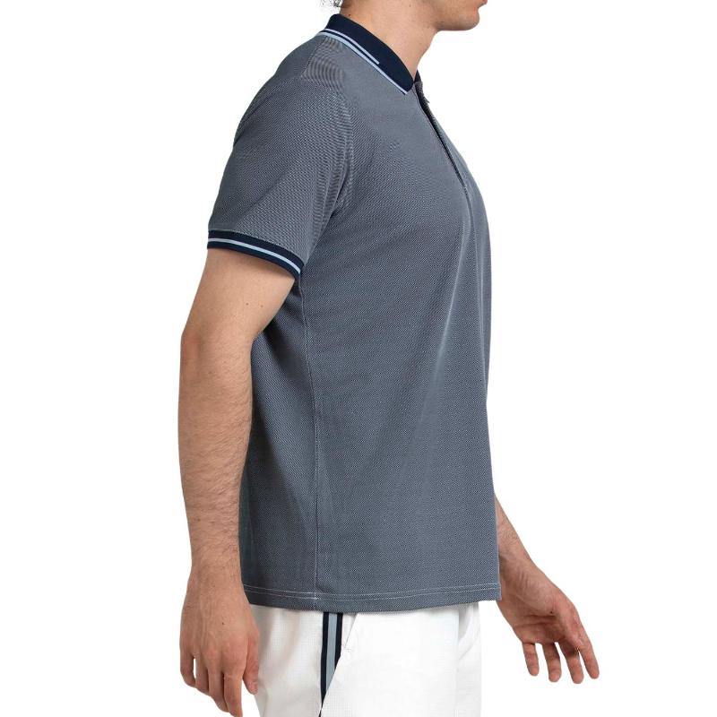 Polo Bullpadel Tenfe Azul Marino Bicolor