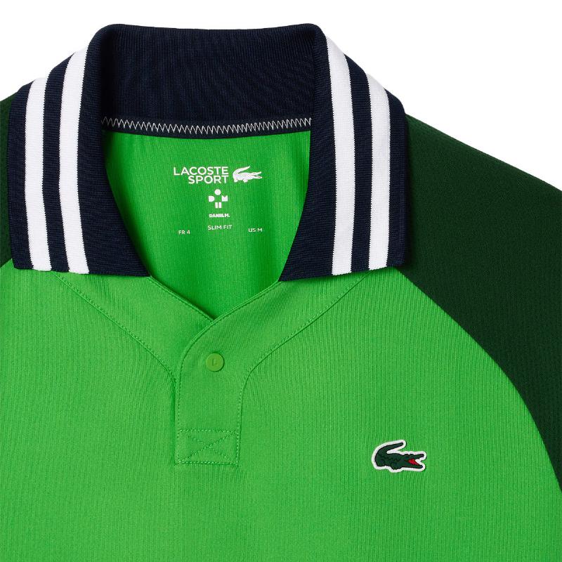 Lacoste Daniil Medvedev Green Polo