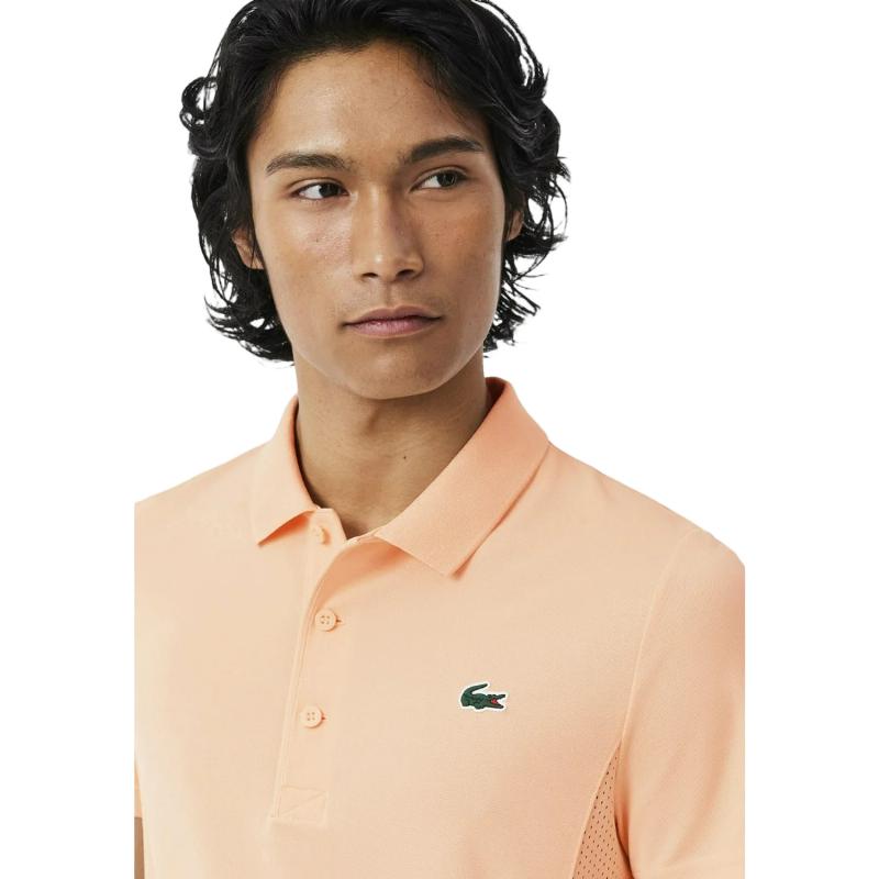 Polo da tennis Lacoste Novak Djokovic rosa pallido