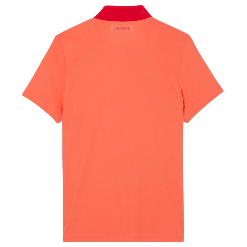 Polo Lacoste Novak Djokovic Ultra Dry Naranja Rojo