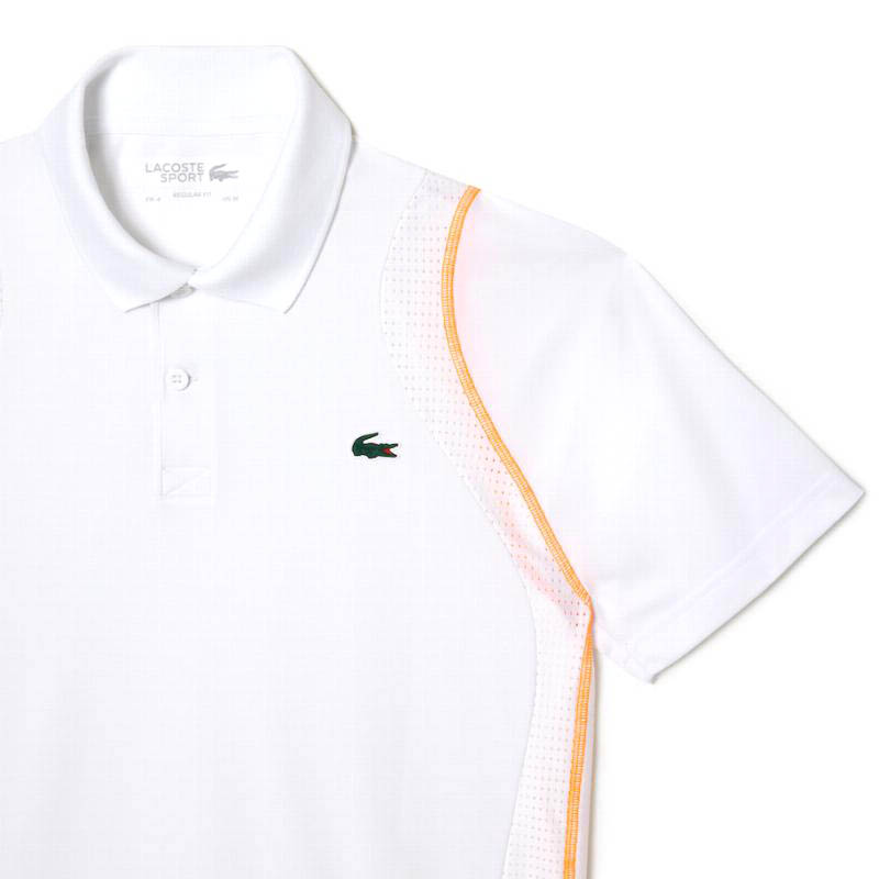 LACOSTE POLO POLYESTER RECYCLING ORANGE