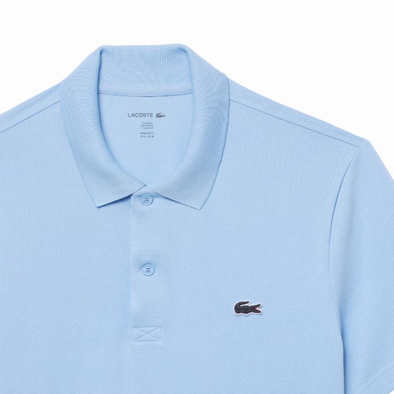 Polo Lacoste Regular Fit Algodon Azul Pastel