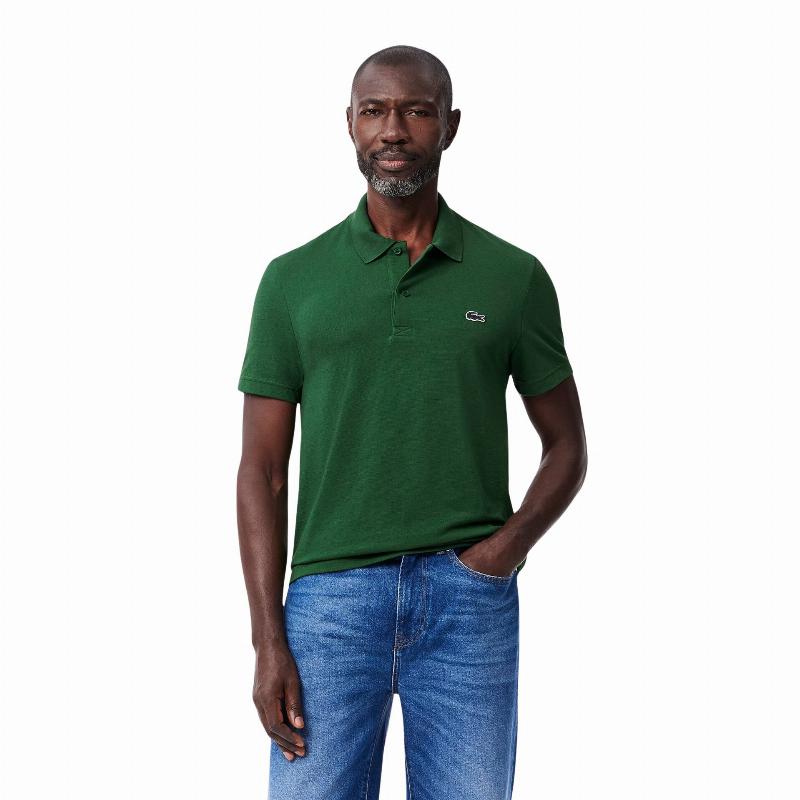 Polo Lacoste Regular Fit Algodon Verde
