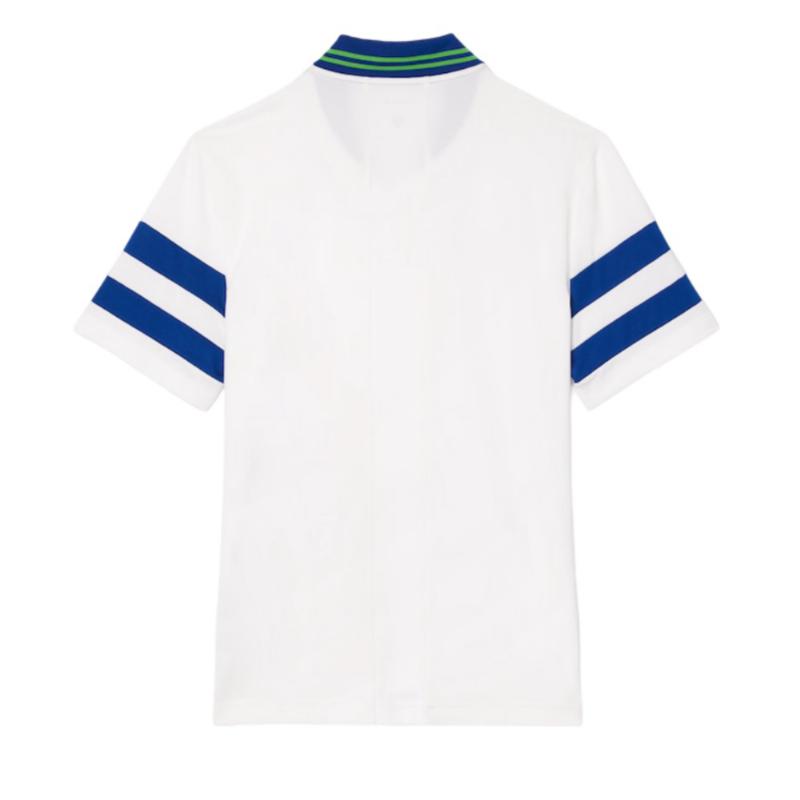 Polo Lacoste Roland Garros Medvedev Bianco Blu Navy