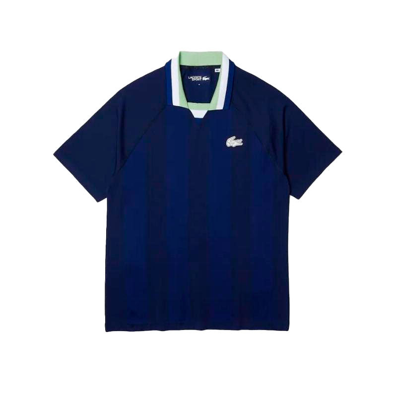 Polo Lacoste Sport Azul Verde Blanco