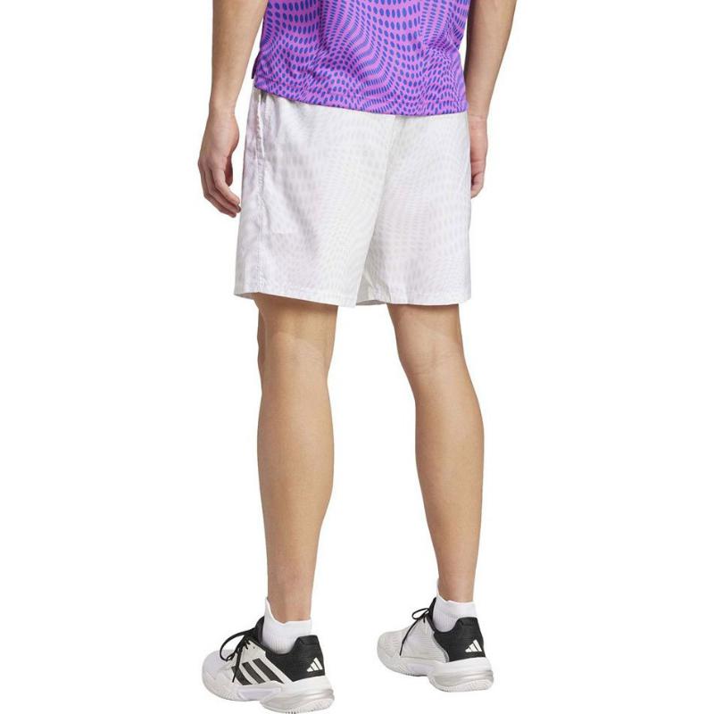 Short Adidas Club Graphic Blanco Gris