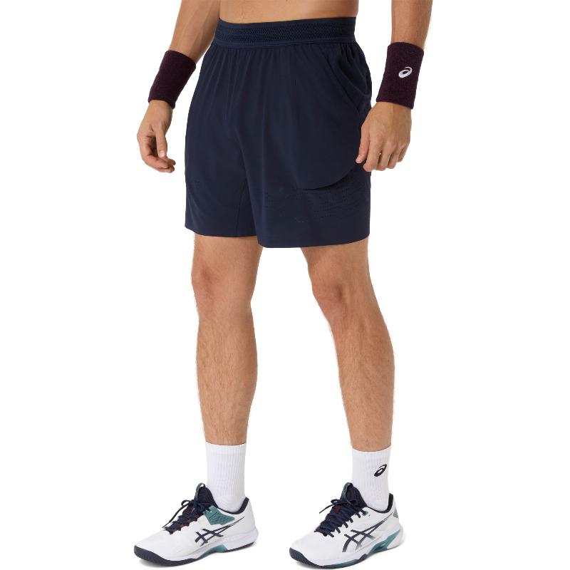 Short Asics Match Laser Cut 7IN Azul Oscuro