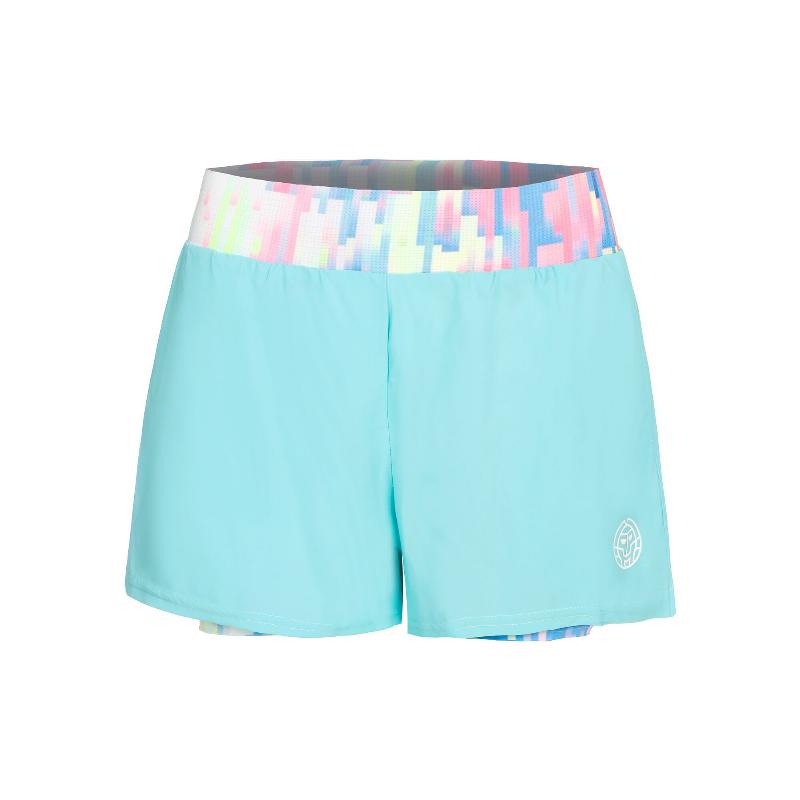 Short bidi badu good melbourne printed 2in1 aqua mix