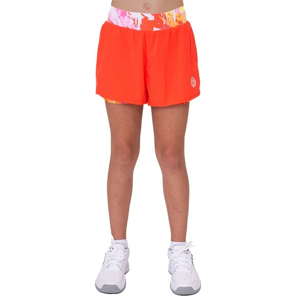 Short Bidi Badu Wild Arts stampato 2en1 Orange Mix Junior