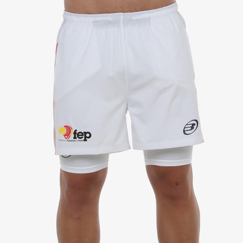 Bullpadel corto FEP Elaato Blanco