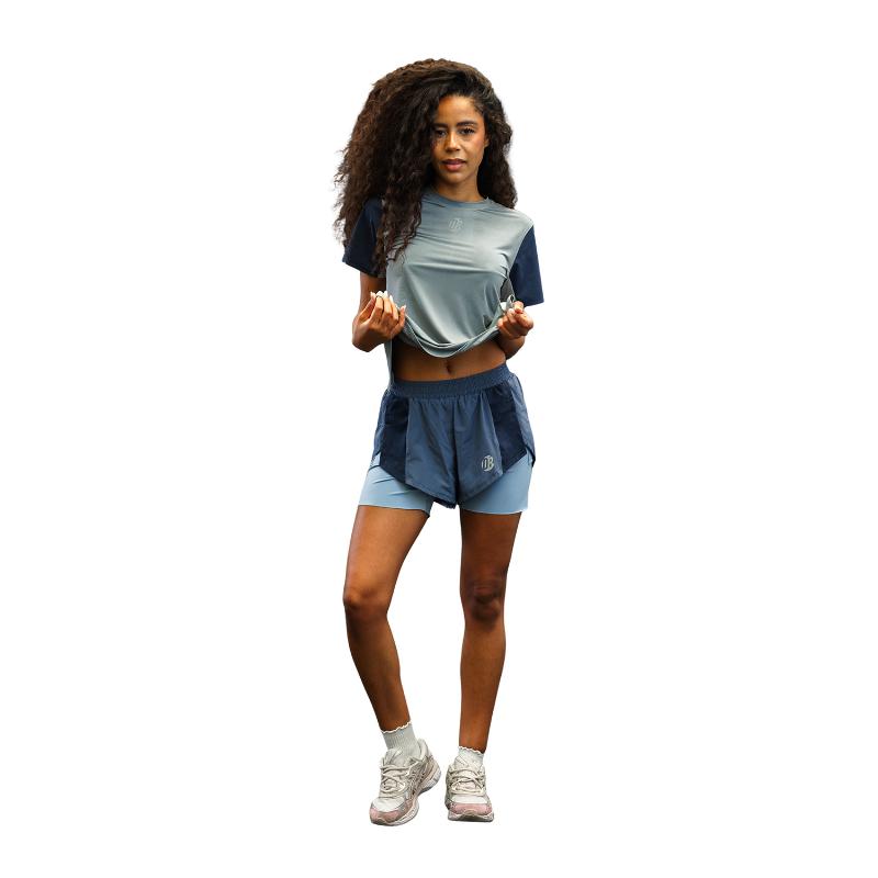 Pantaloncini Drybreak Dryquick Blu da donna