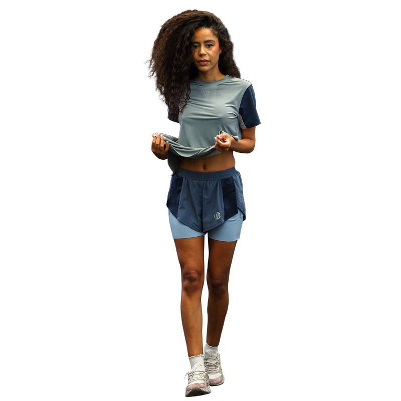 Pantaloncini Drybreak Dryquick Blu da donna