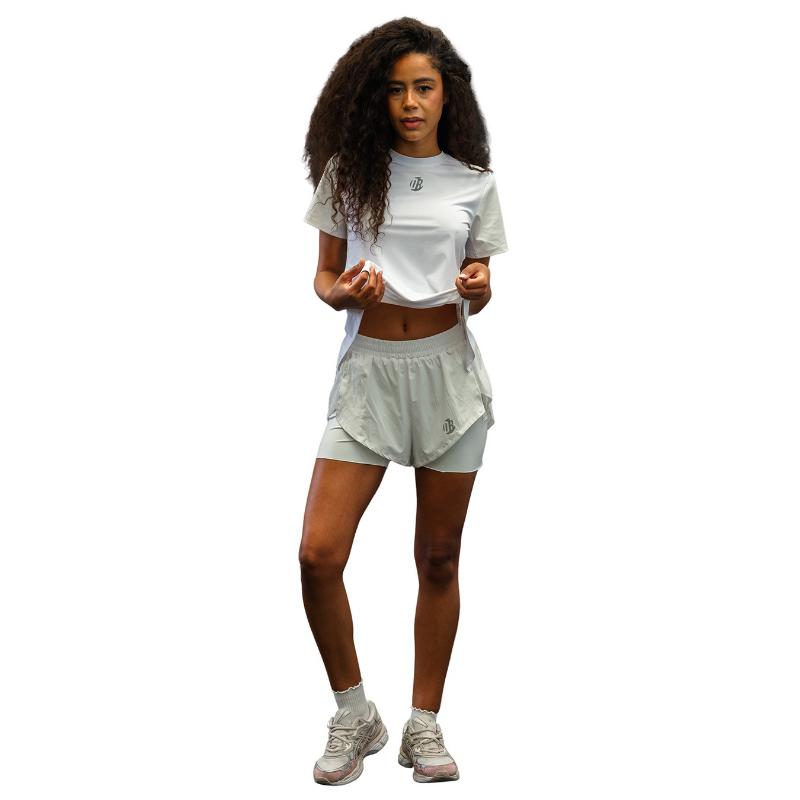 Short Drybreak Dryquick Blanco Mujer