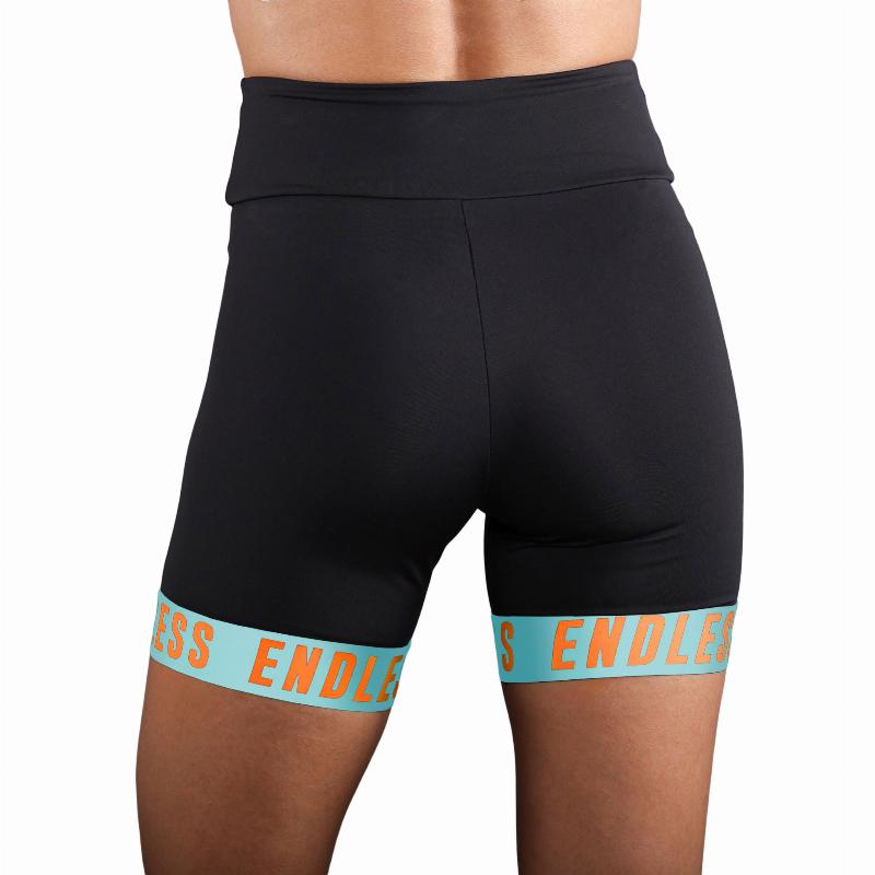 Short Endless Chill Negro Aqua Mujer