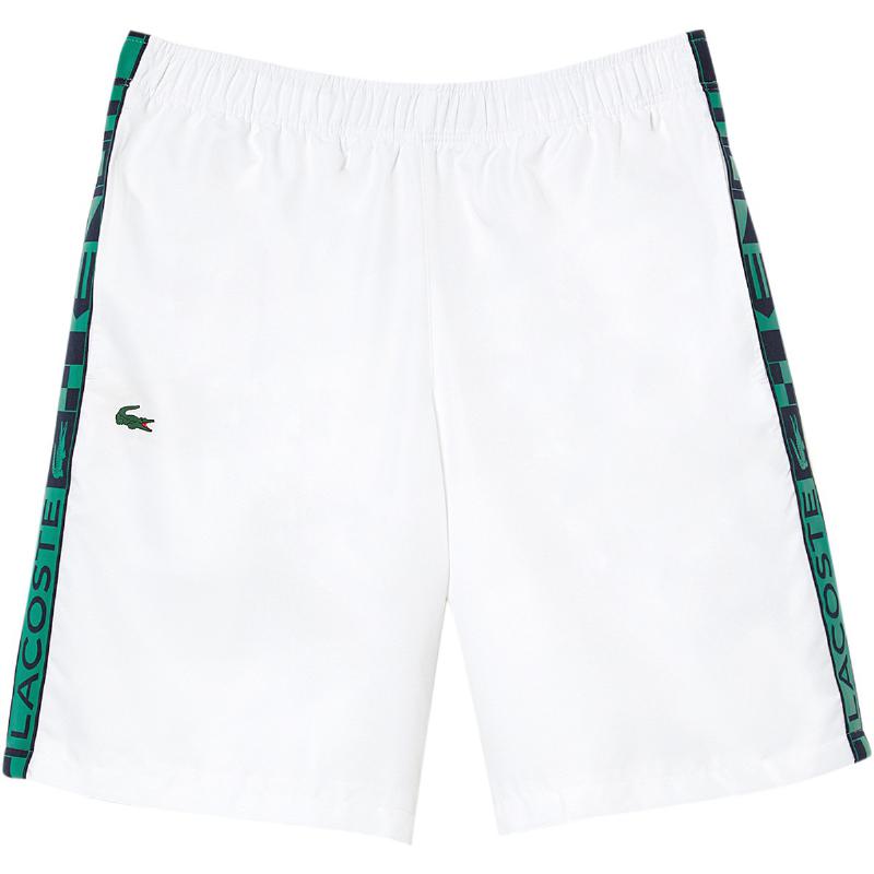 Short Lacoste Sport Green White Side stripes