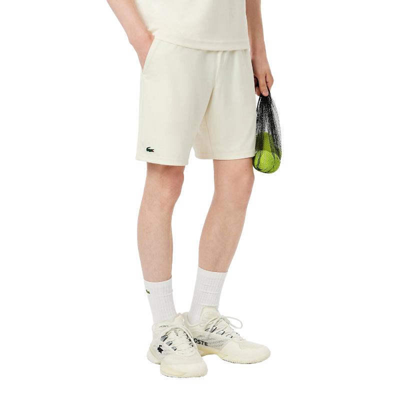 Short Lacoste Tenis Ultra Dry Blanco Roto