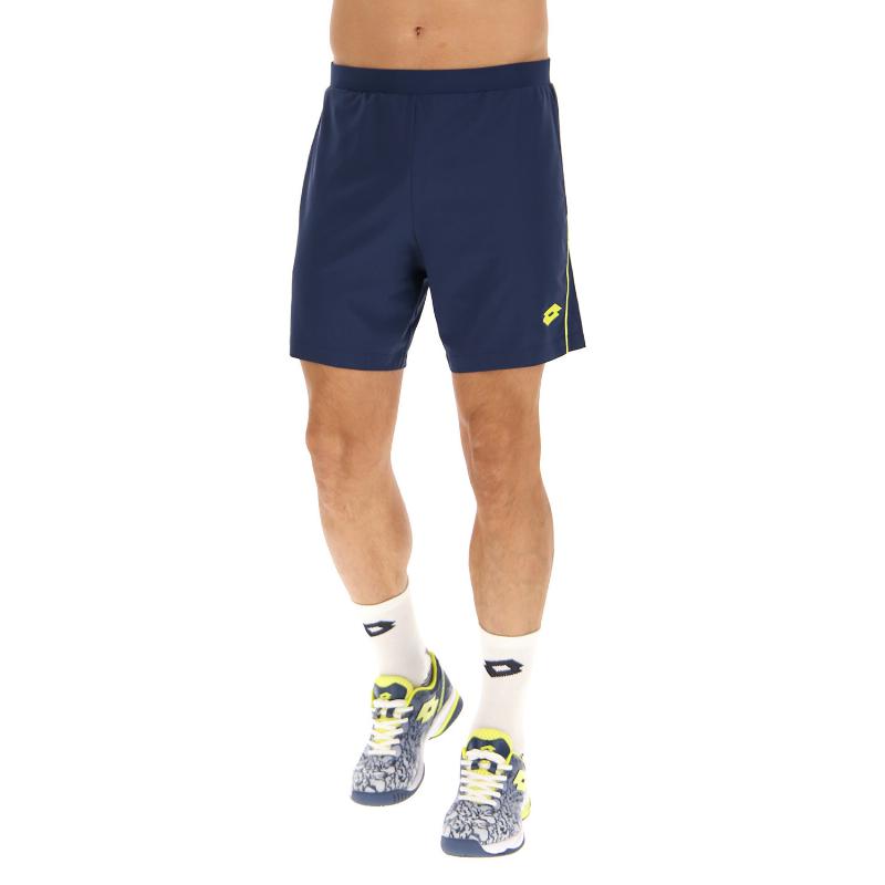 LOTTO SHORT LOTTO SUPERRAPIDA V Blue Denim Giallo Fluor