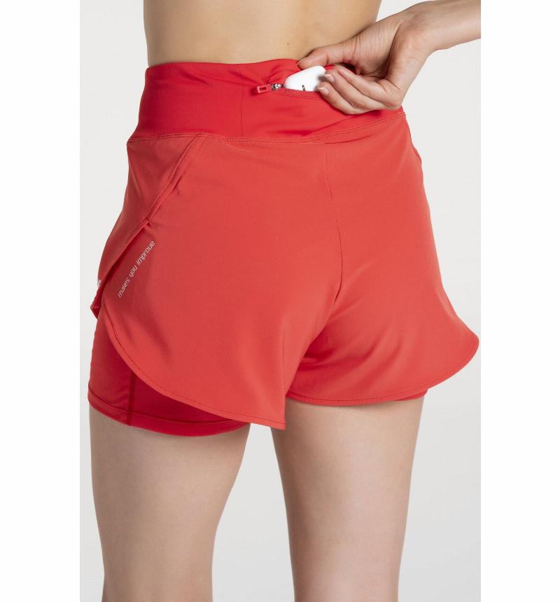 Short Nox Fit Pro Rojo Mujer