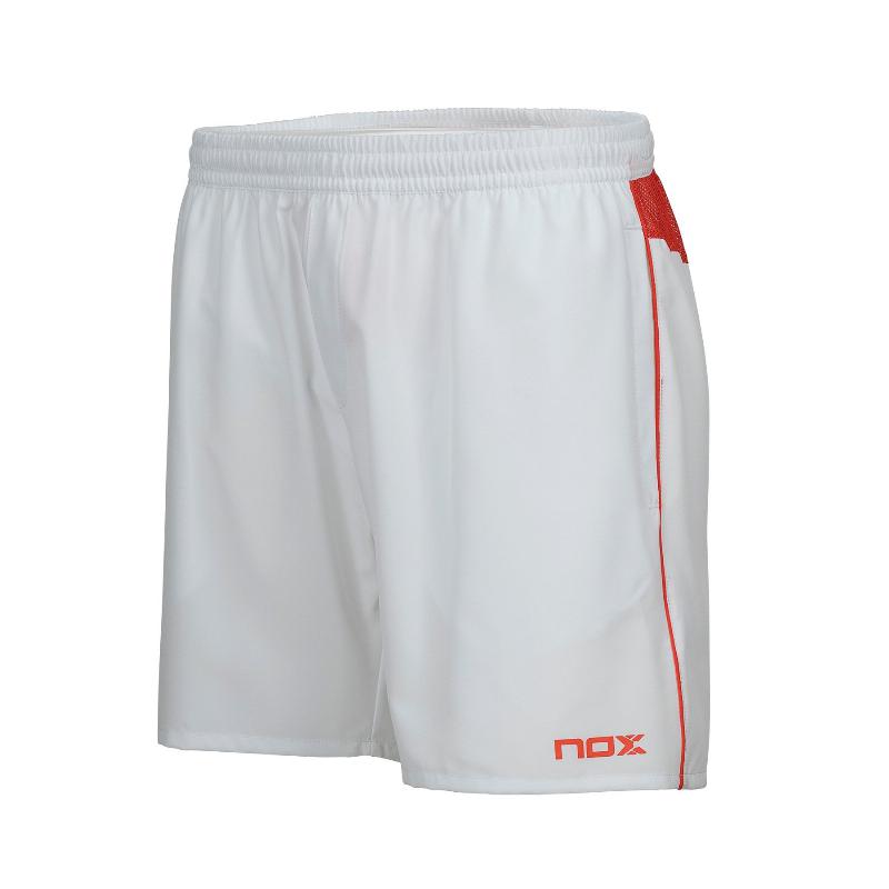 Short Nox Team White Red Logo