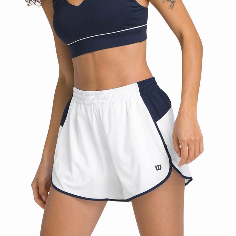 Short Wilson Division Blanco Brillante Mujer