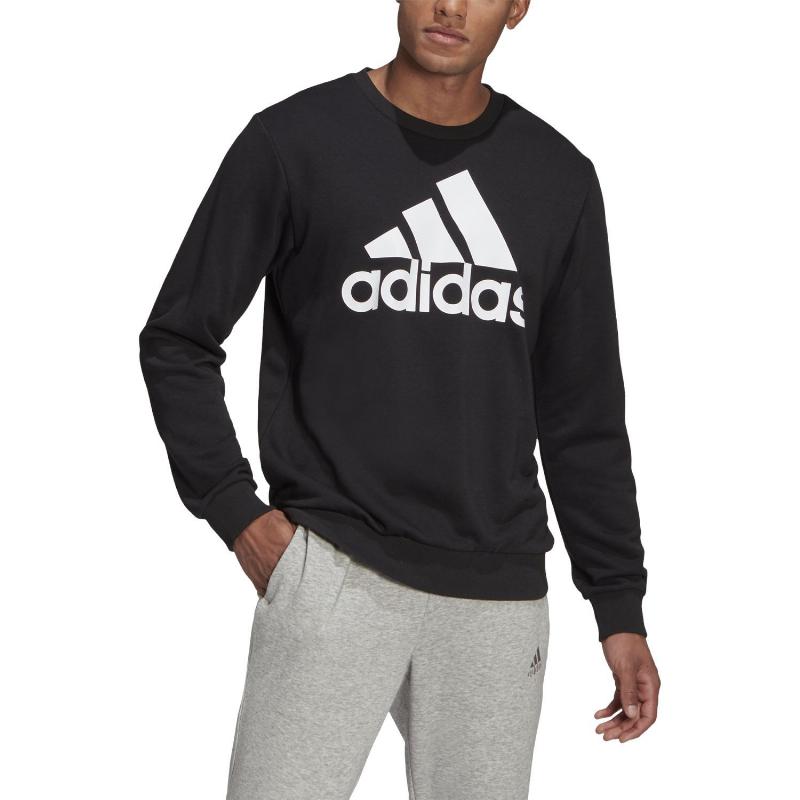 Sudadera Adidas Essentials Logo Negro Blanco