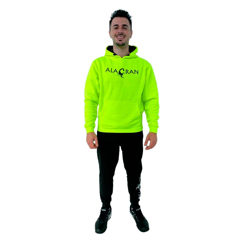 Sudadera Alacran Team Amarillo Fluor Negro