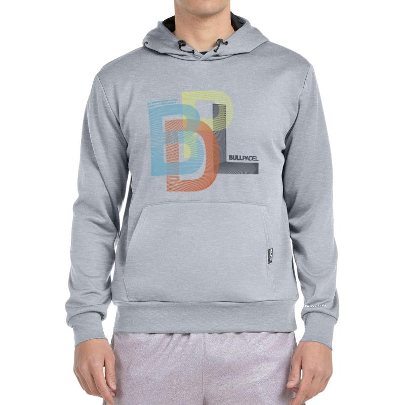 Sudadera Bullpadel Gondo Gris Medio Vigore