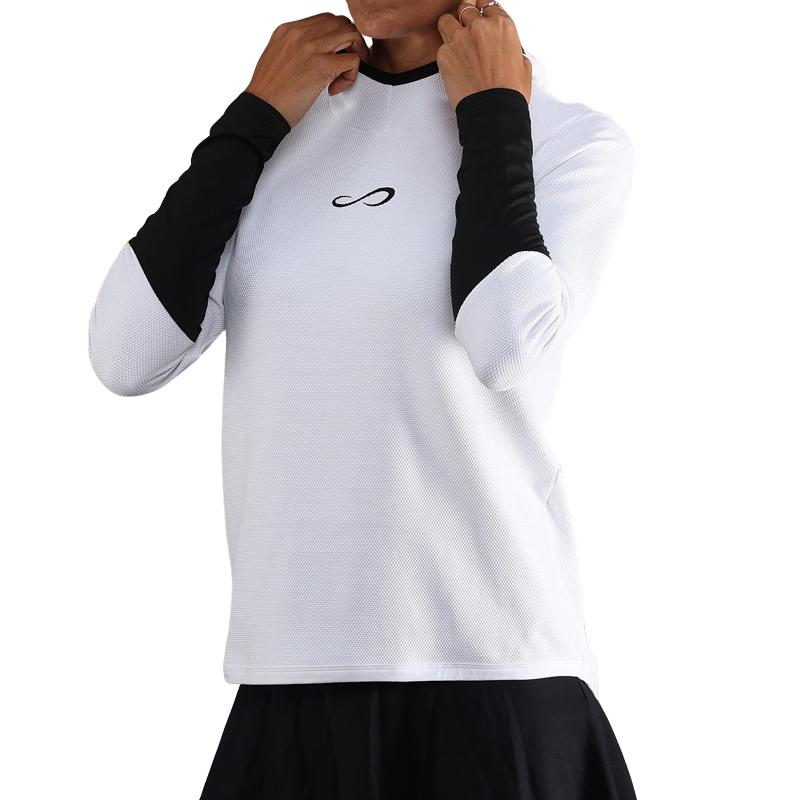 Sudadera Endless Breath Line Blanco Negro