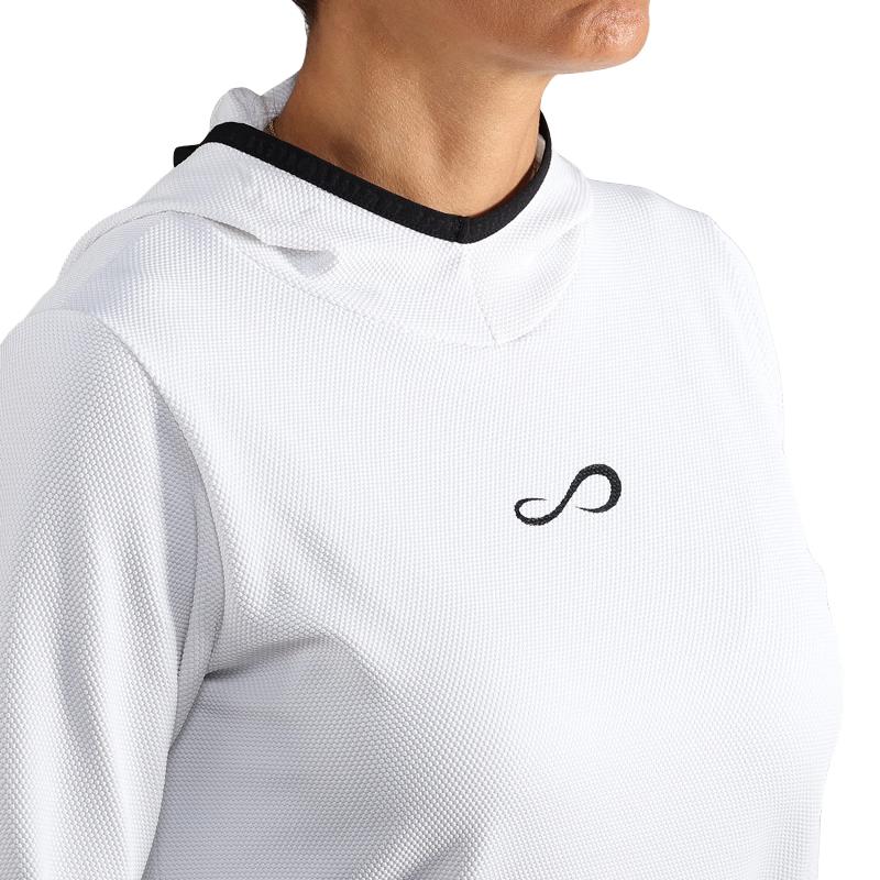Sudadera Endless Breath Line Blanco Negro