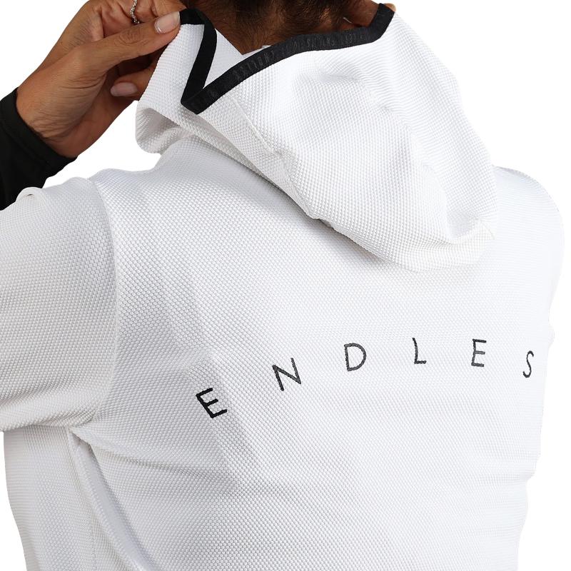 Sudadera Endless Breath Line Blanco Negro