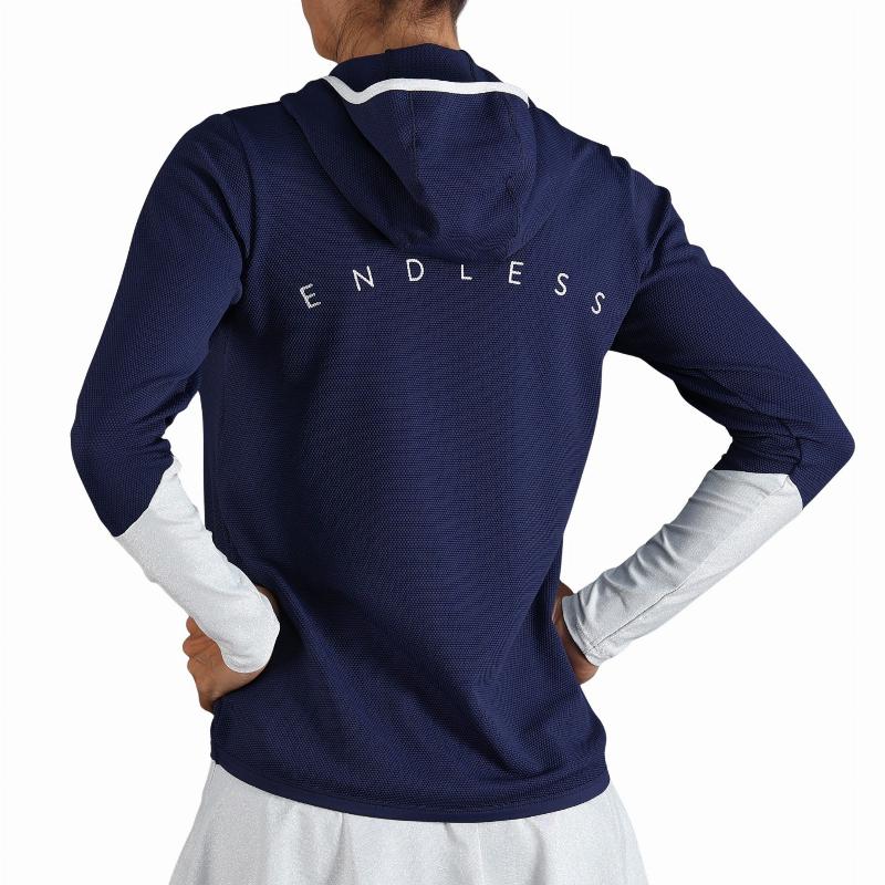 Sudadera Endless Breath Line Marino